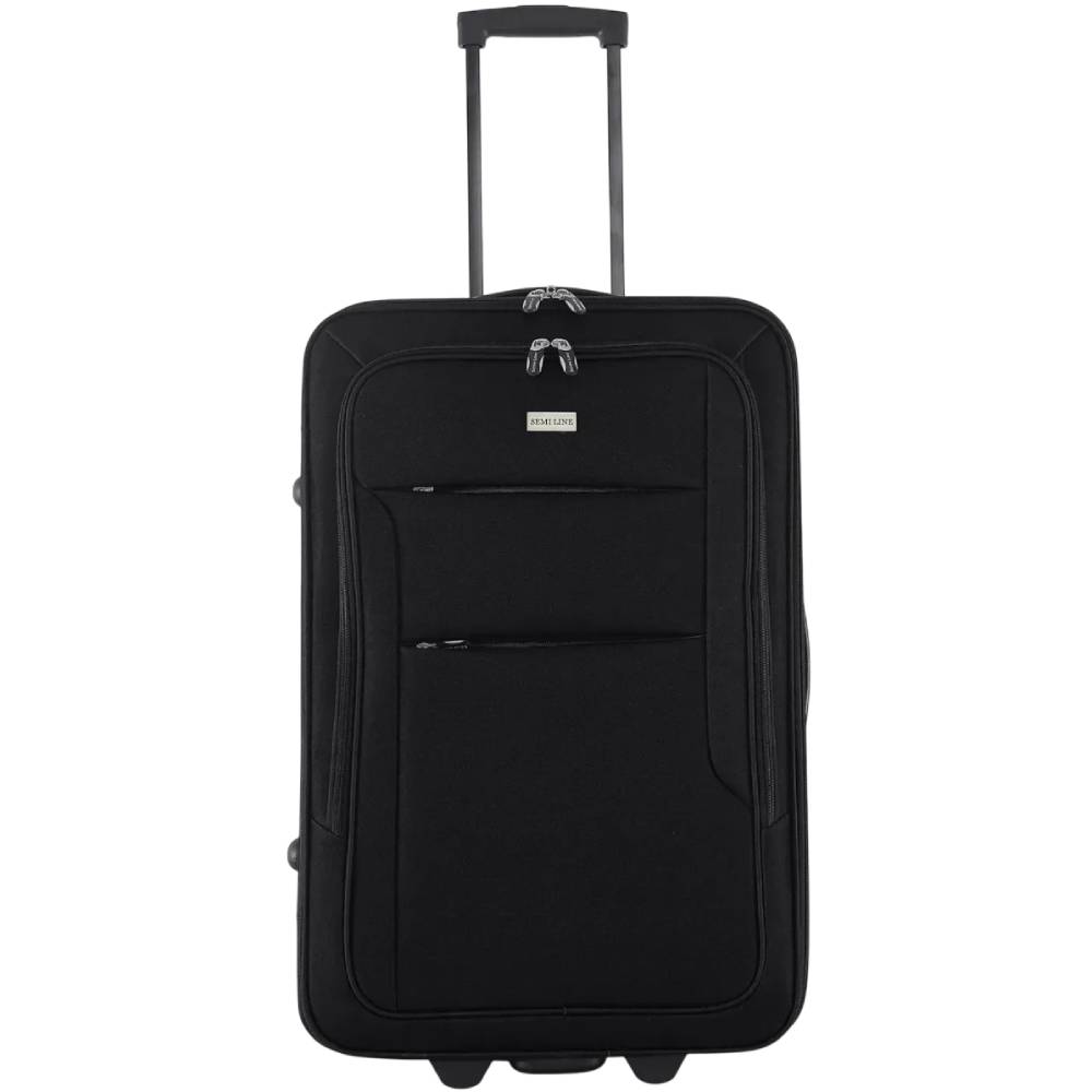 Чемодан SEMI LINE 24" M Black (T5676-2) Замок без замка