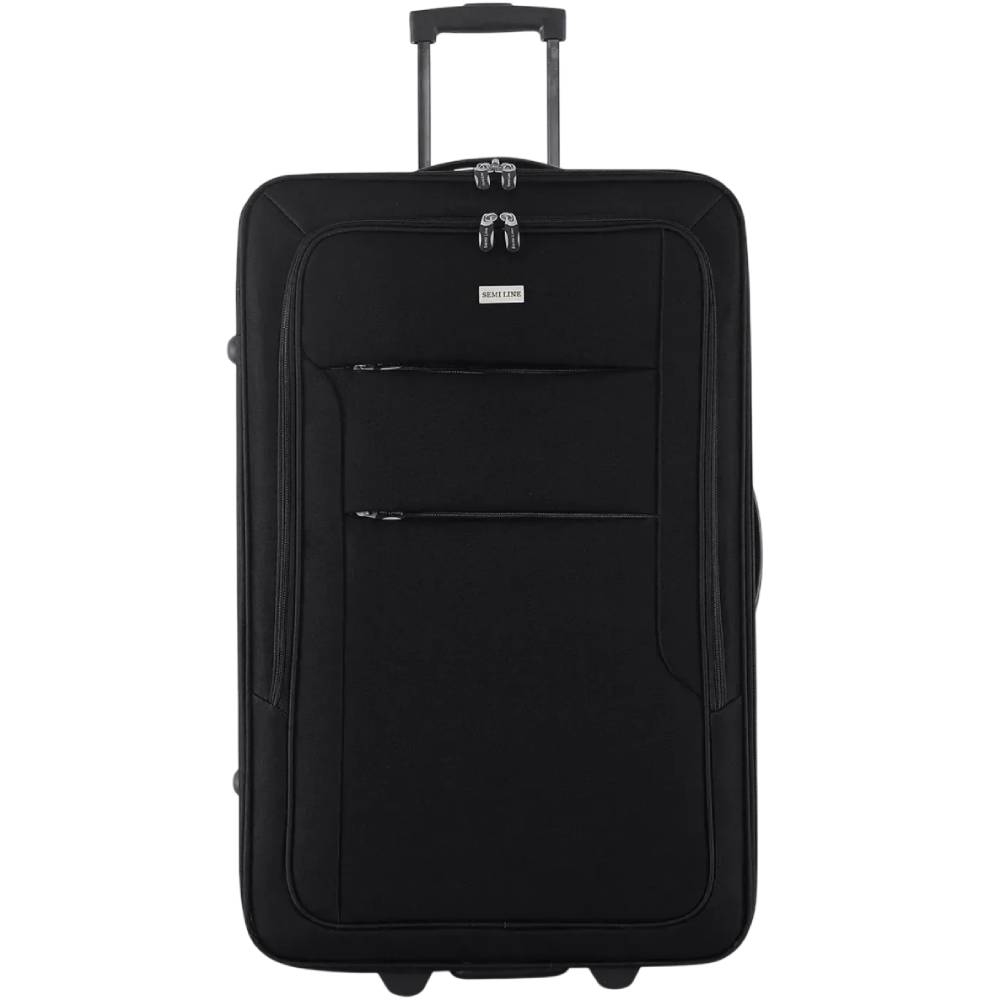 Валіза SEMI LINE 28" L Black (T5676-3) Замок без замка