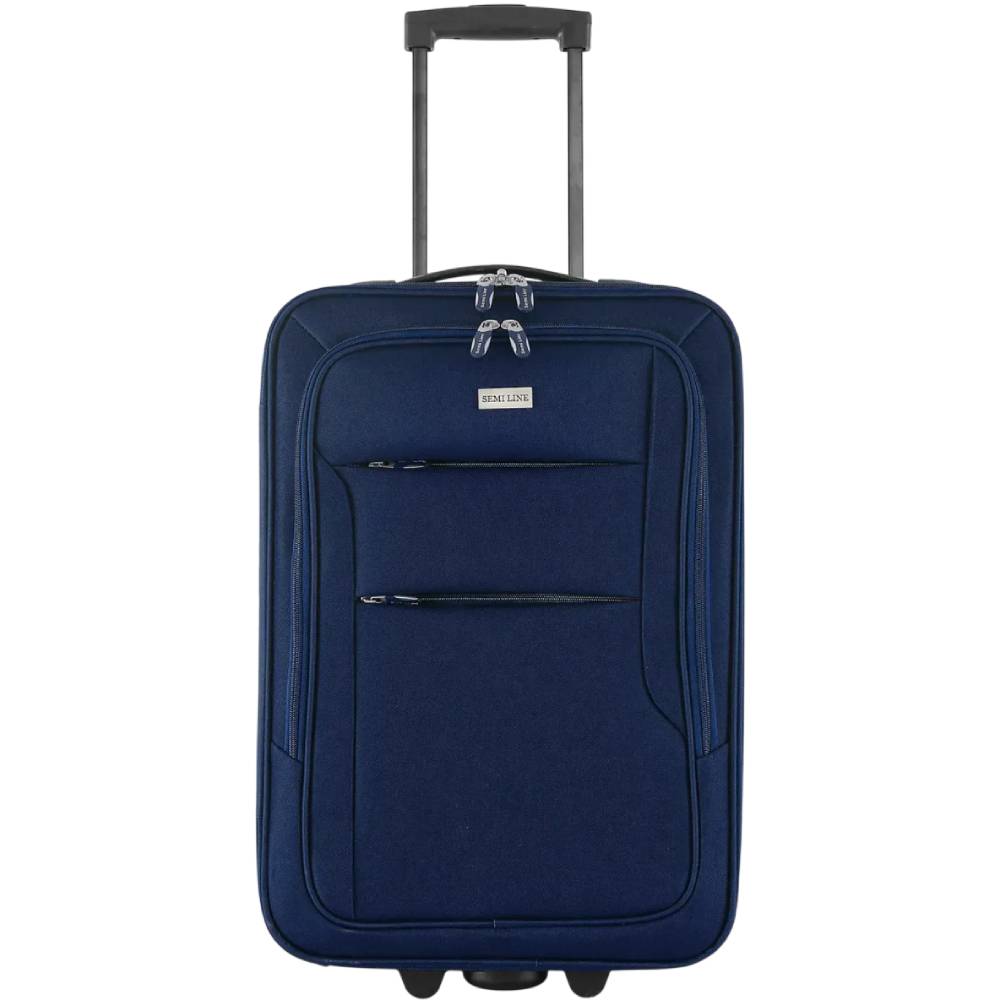 Чемодан SEMI LINE 20" S Blue (T5677-1) Замок без замка