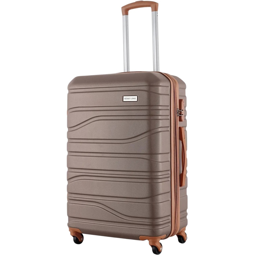 Валіза Semi Line 24" M Graphite/Brown (T5689-2) Замок вбудований