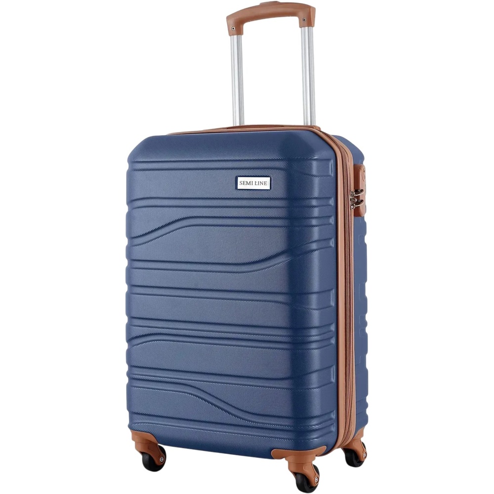 Чемодан Semi Line 20" S Navy (T5714-1) Замок встроенный