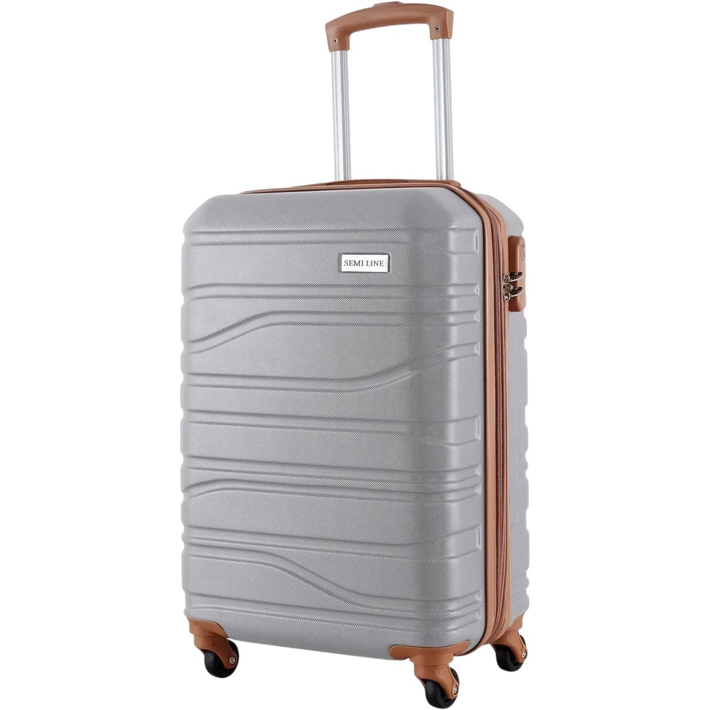 Чемодан Semi Line 20" S Light Grey (T5715-1) Замок встроенный
