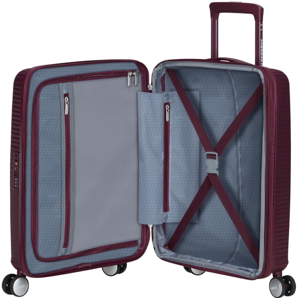 Чемодан дорожный AMERICAN TOURISTER Soundbox S Burgundy (32G*50001) Особенности расширитель
