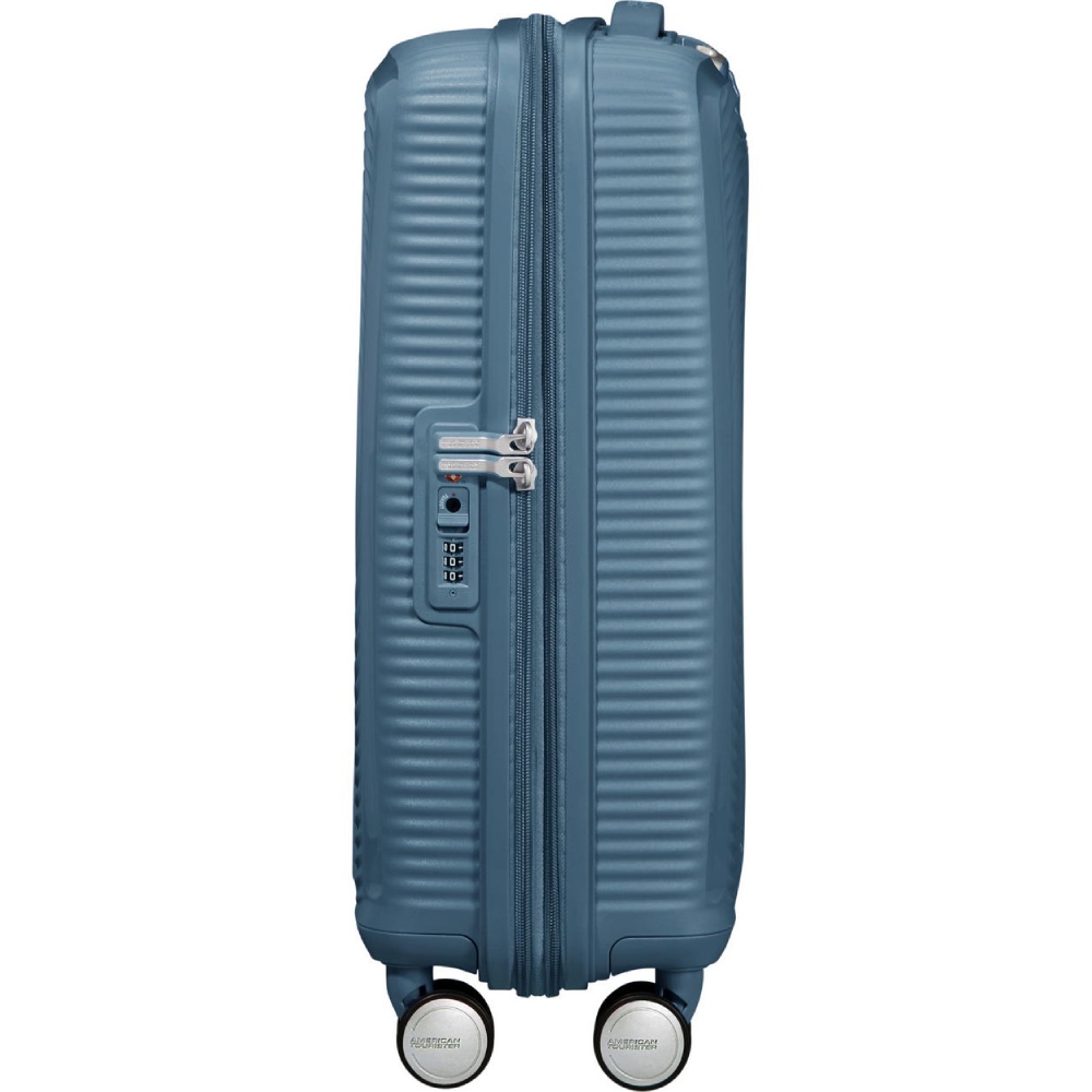 Чемодан дорожный AMERICAN TOURISTER Soundbox S Gray/Blue (32G*51001) Размер малый