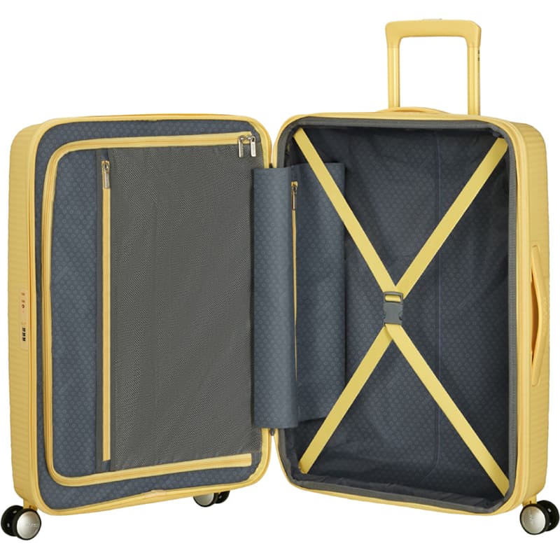 Заказать Чемодан дорожный AMERICAN TOURISTER Soundbox M Pastel Yellow (32G*16002)