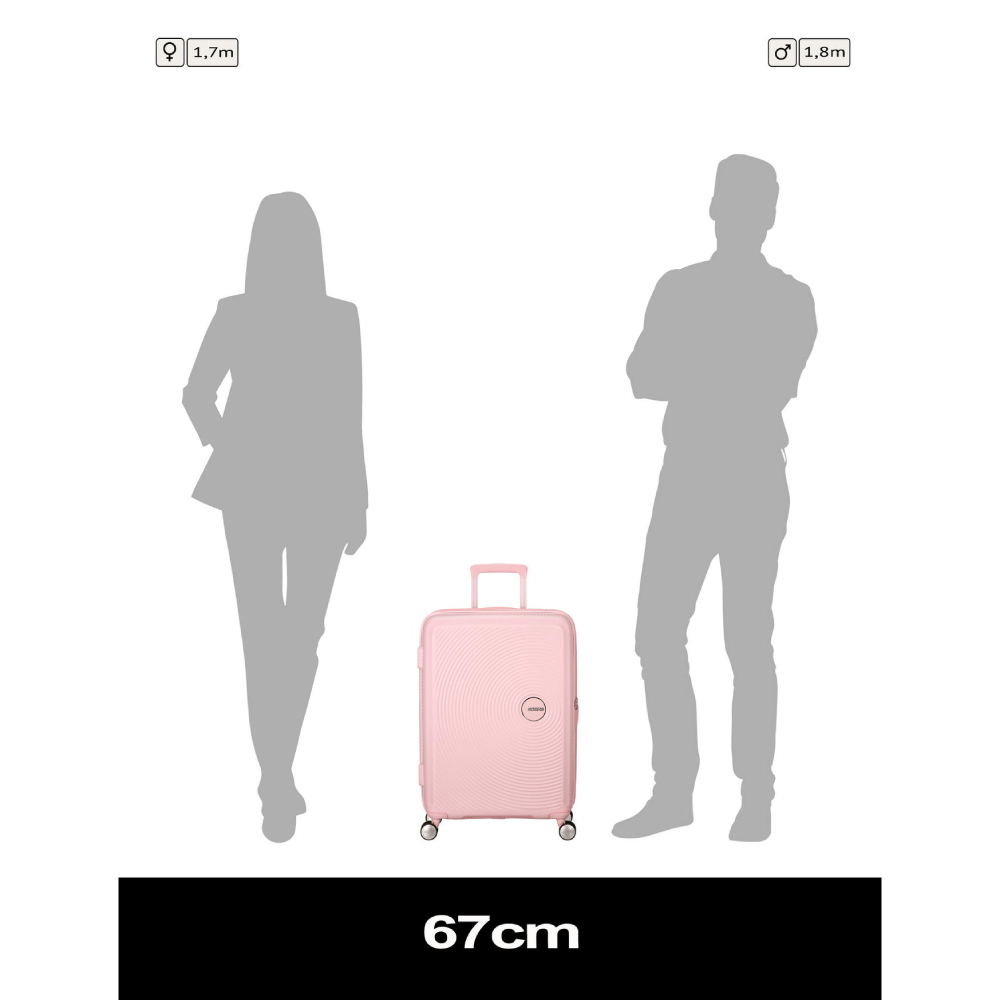 В Фокстрот Чемодан дорожный AMERICAN TOURISTER Soundbox M Pastel Pink (32G*60002)