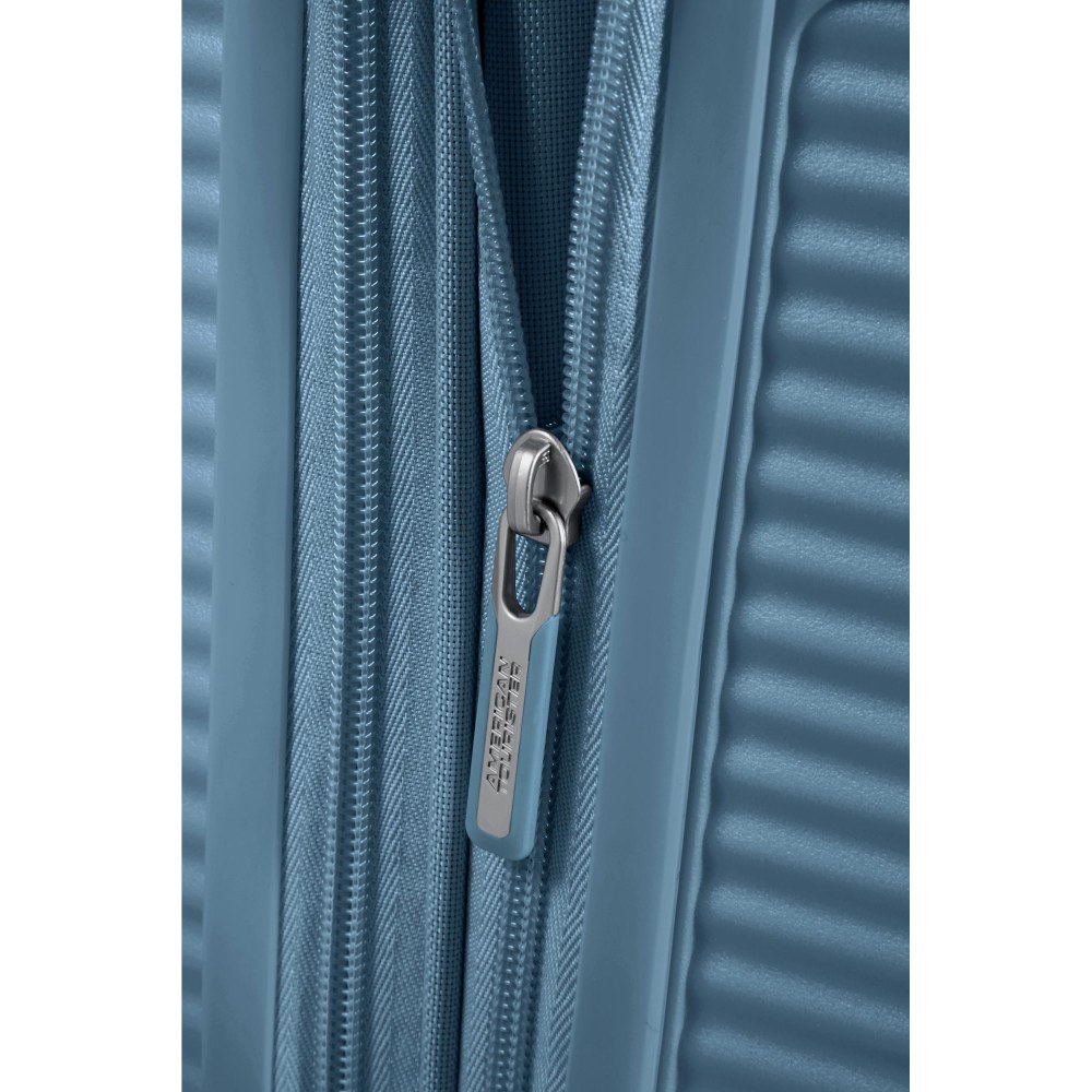 Заказать Чемодан дорожный AMERICAN TOURISTER Soundbox M Gray/Blue (32G*51002)