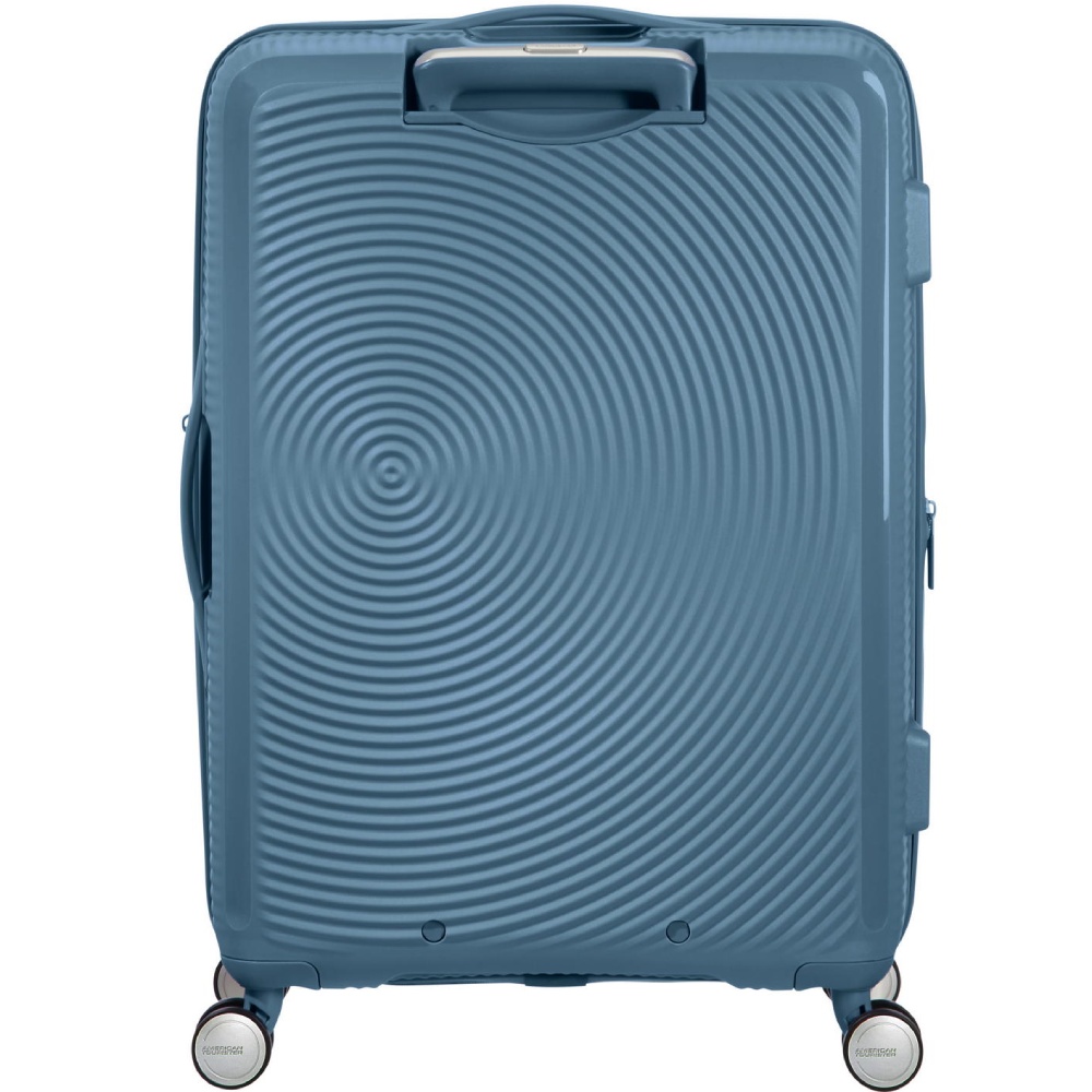 Внешний вид Чемодан дорожный AMERICAN TOURISTER Soundbox M Gray/Blue (32G*51002)