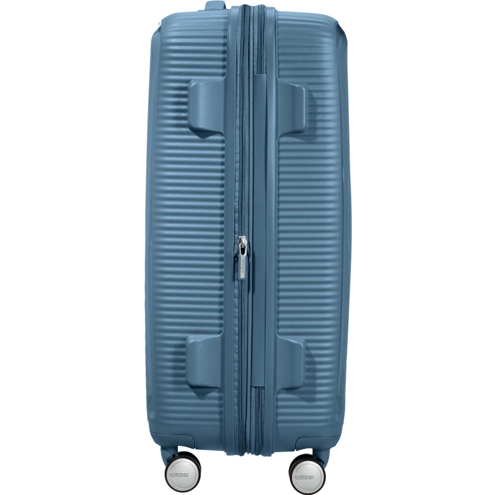 Чемодан дорожный AMERICAN TOURISTER Soundbox M Gray/Blue (32G*51002) Размер средний