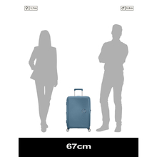 Чемодан дорожный AMERICAN TOURISTER Soundbox M Gray/Blue (32G*51002)