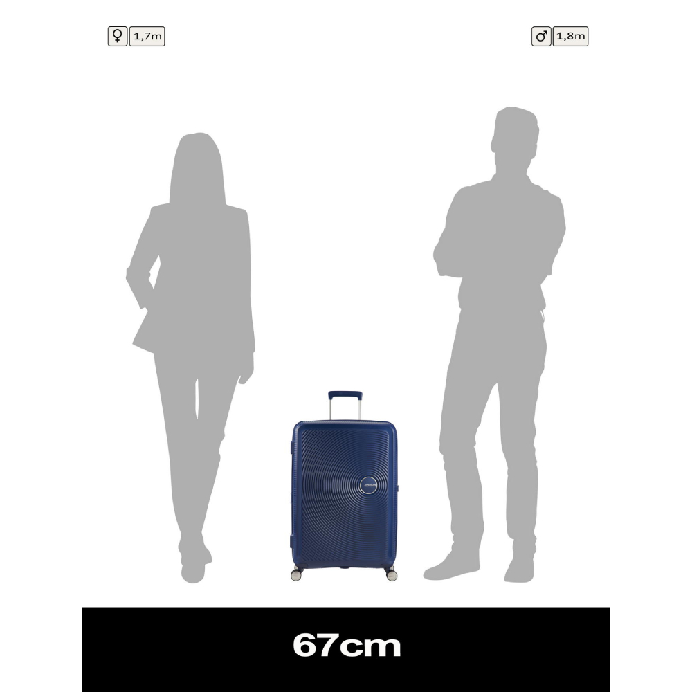 Изображение Чемодан дорожный AMERICAN TOURISTER Soundbox M Dark Blue (32G*41002)