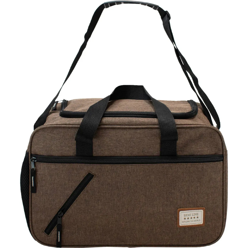 Дорожня сумка SEMI LINE 20 Brown (T5785-3) Замок без замка