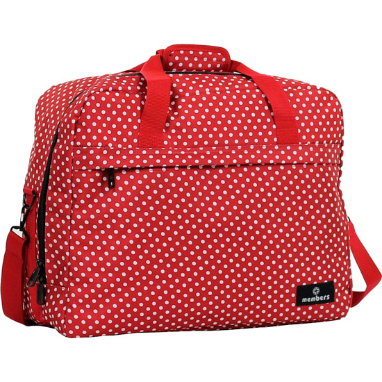 

Сумка дорожная MEMBERS Essential On-Board Travel Bag 40 Red Polka (SB-0036-RP), Essential On-Board Travel Bag 40 Red Polka