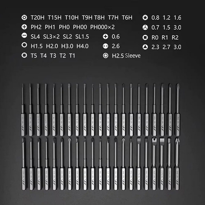 Отвертка с насадками JIMIHOME Xiaomi 60in1 Black (JM-GNT60) Тип наконечника/биты крестообразный (Phillips/PH)