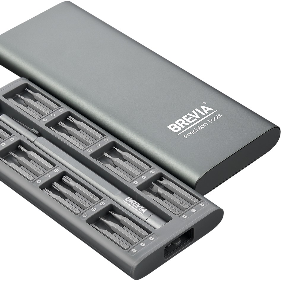 Фото Викрутка з набором біт BREVIA 48 в 1 (55048MMC)