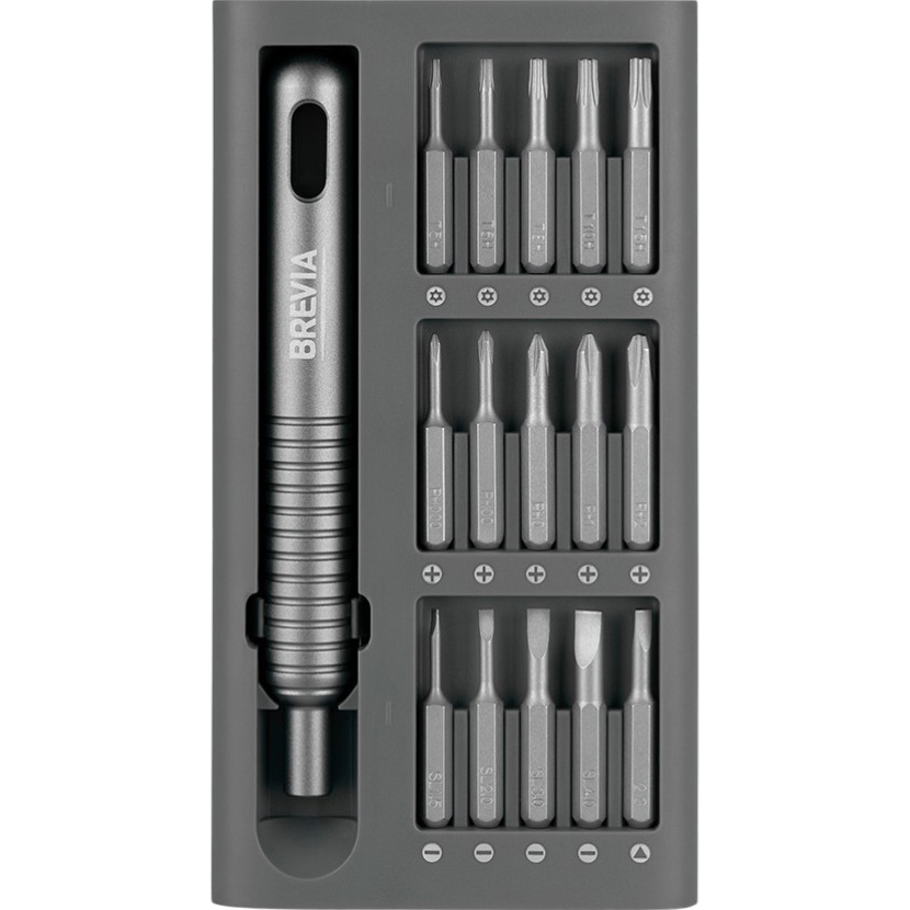 Отвертка с набором бит BREVIA 31 в 1 (55031MMC) Тип наконечника/биты трёхлопастной Tri-Wing (TW)