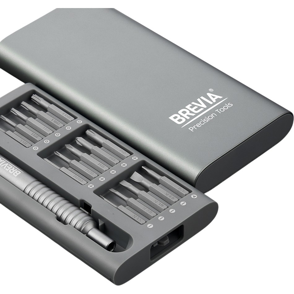 Фото Отвертка с набором бит BREVIA 31 в 1 (55031MMC)