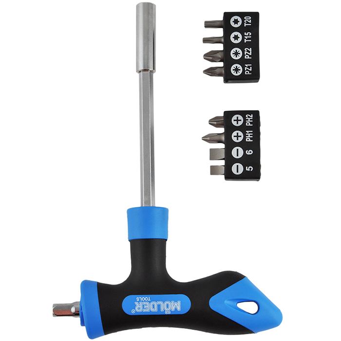 Викрутка Т-подібна з набором біт MOLDER MT32319 Тип стандартна