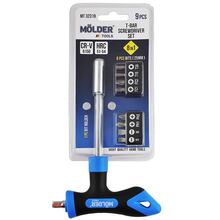Викрутка Т-подібна з набором біт MOLDER MT32319