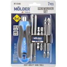 Викрутка з набором біт MOLDER 6 в 1 (MT32306)