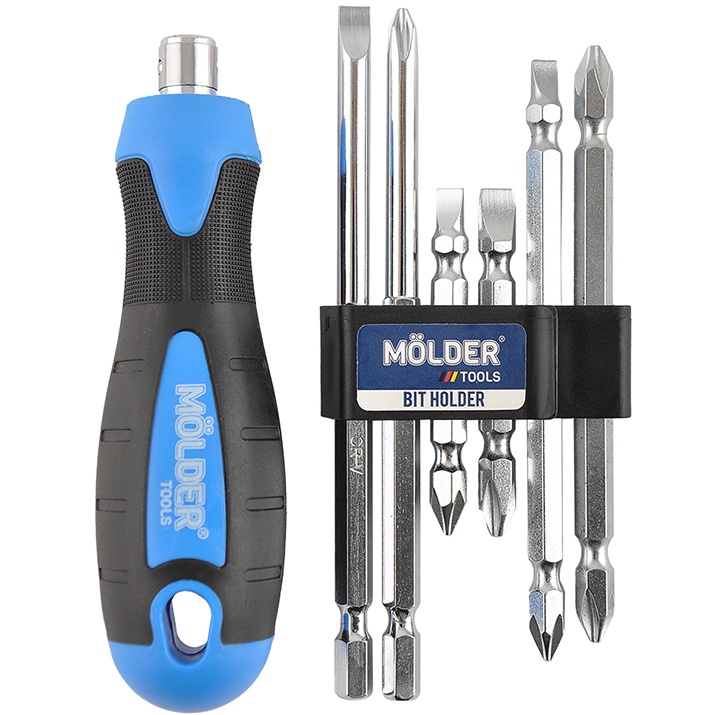 Викрутка з набором біт MOLDER 6 в 1 (MT32306) Тип стандартна