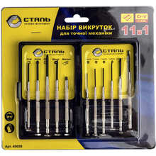 Набір викруток СТАЛЬ 11 шт (67982)
