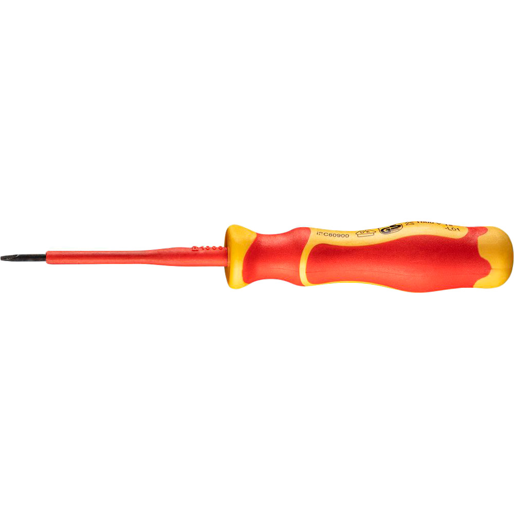 

Отвертка Neo Tools шлицевая 1000 В 0.4 x 2.5 x 75 мм (04-130), Викрутка шліцьова 0.4 x2.5x75 mm, 1000 В