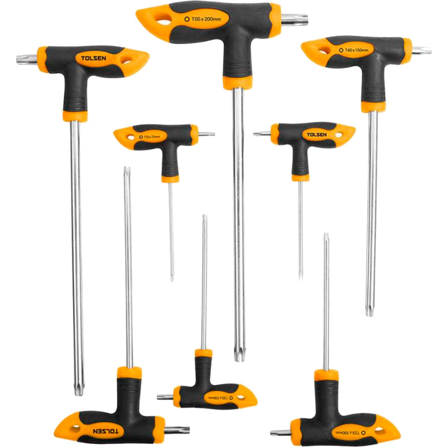 Набор отверток TOLSEN 8 шт Torx 10-50 (20061)