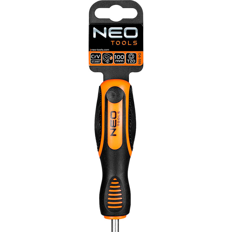 Викрутка NEO TOOLS Torx T20x100мм (04-188) Тип стандартна