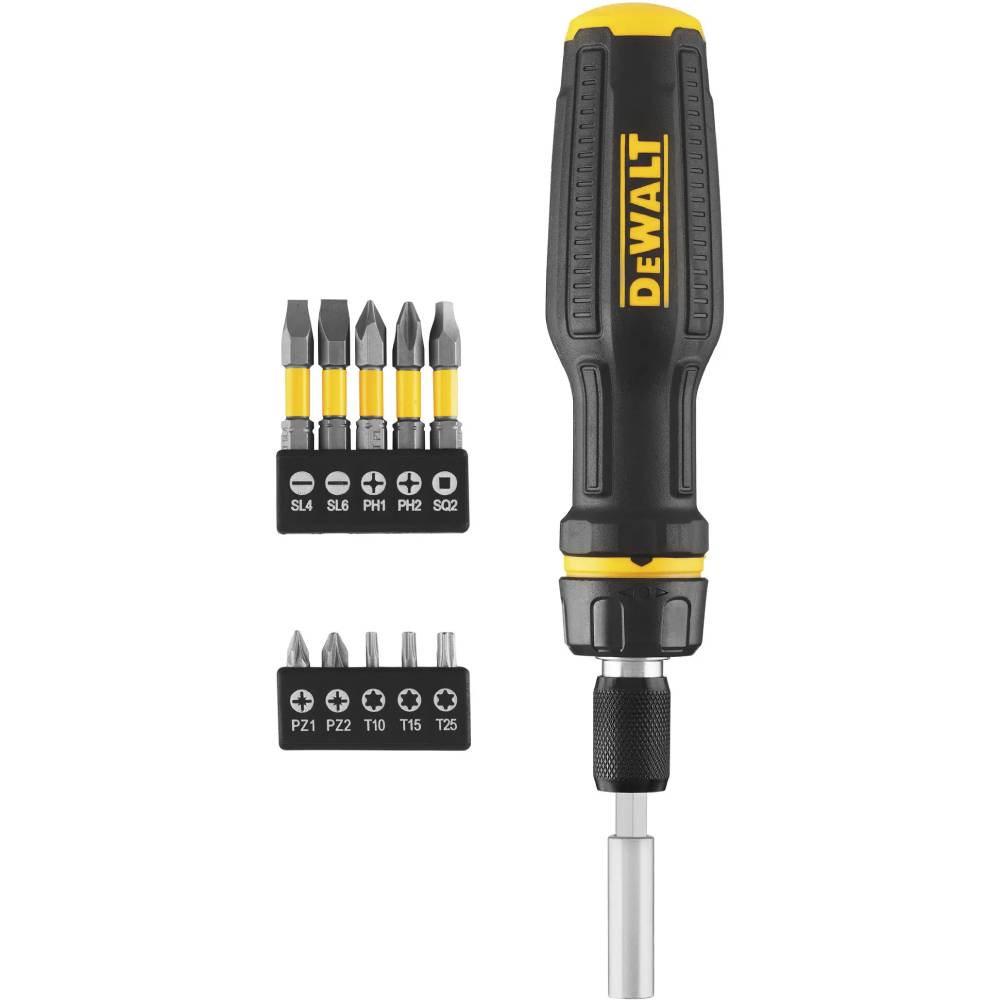 Отвертка DEWALT FULL FIT Telescoping с битами 10 шт (DWHT68001-0) Тип стандартная