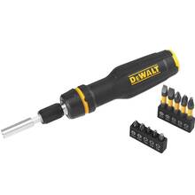 Викрутка DEWALT FULL FIT Telescoping із бітами 10 шт (DWHT68001-0)