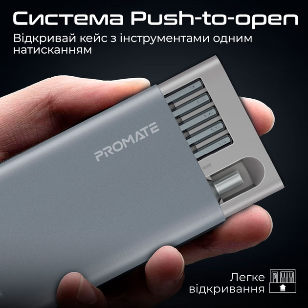 Зовнішній вигляд Викрутка з набором біт PROMATE ProTools-31M