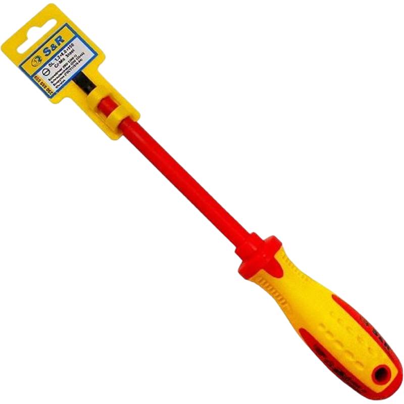 Викрутка S&R SL8, 0х1, 2x150 мм 1000V (250089059) Тип діелектрична