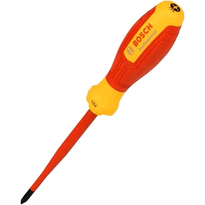 Отвертка BOSCH Professional PZ1x100мм VDE (1.600.A02.ND1) Дополнительно изоляция: VDE (до 1000 В)