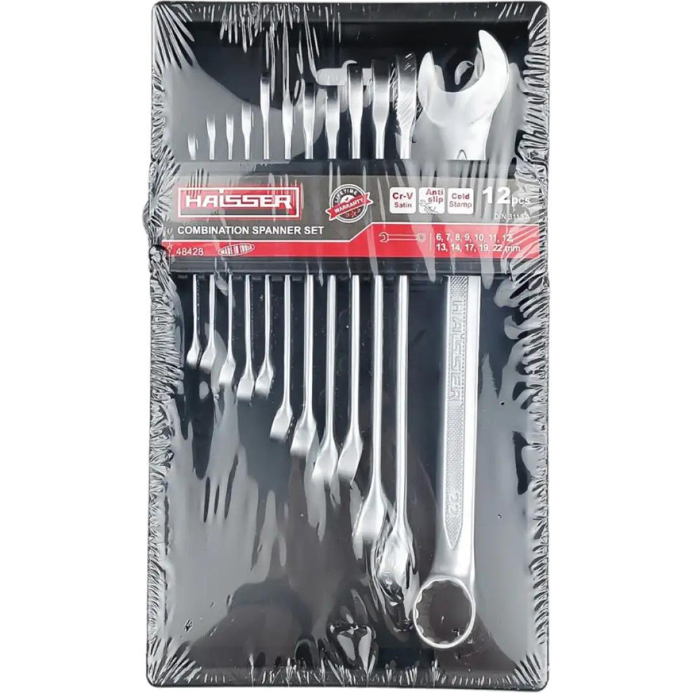 Набір ключів HAISSER 12 шт (48428) Тип комбінований