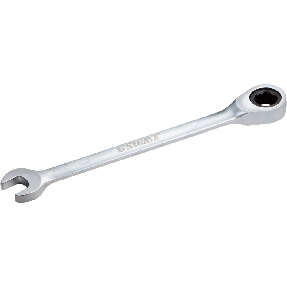 Ключ рожково-накидний SIGMA CrV satine 10 мм (6022101) Тип комбінований із тріскачкою