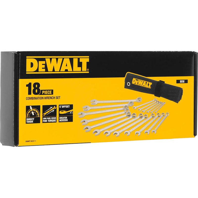 Набір ключів DEWALT DWMT19237-1 18 шт Форма пряма