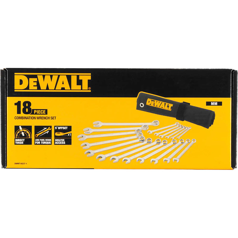 Набір ключів DEWALT DWMT19237-1 18 шт Тип комбінований