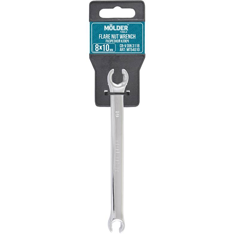 Ключ разрезной MOLDER CR-V 8х10 мм DIN 3118 (MT54010)