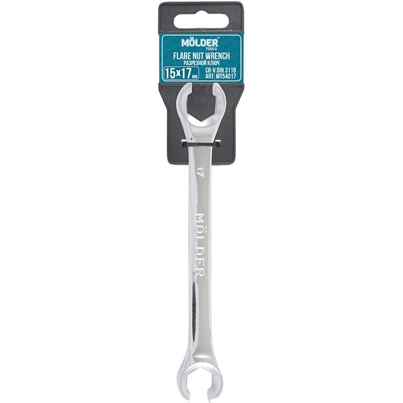 Ключ разрезной MOLDER CR-V 15х17 мм DIN 3118 (MT54017)