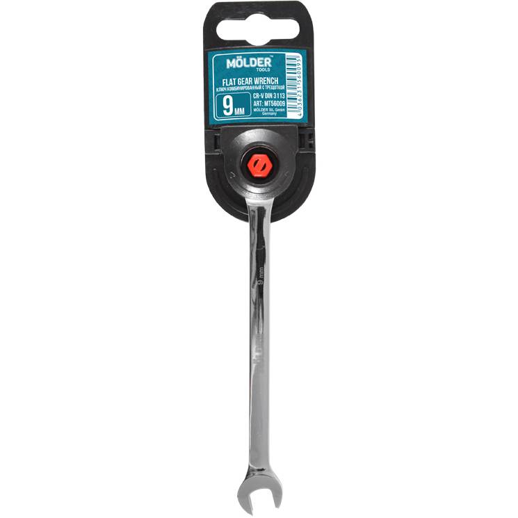 Ключ комбинированный с трещоткой MOLDER CR-V 9мм (MT56009)