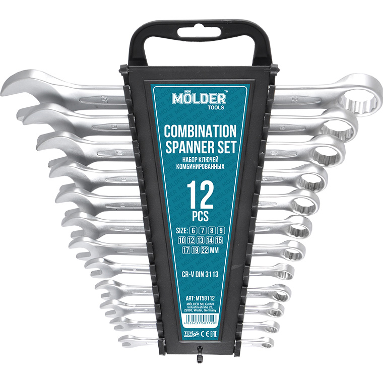 Набор ключей MOLDER CR-V 6-22 мм 12 шт (MT58112)