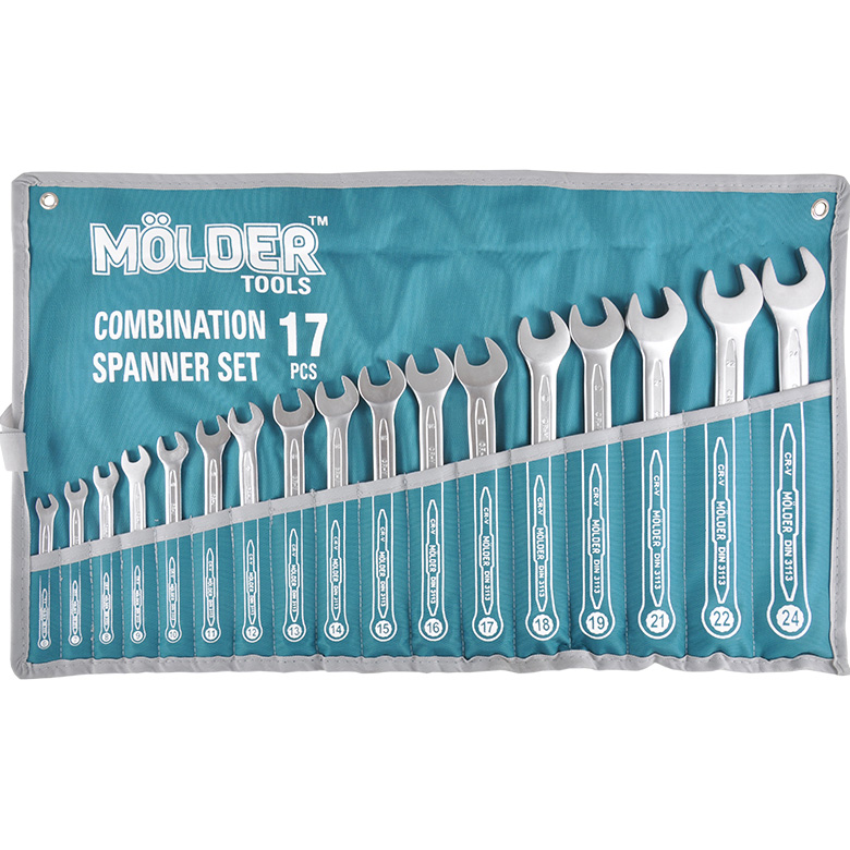 Набор ключей MOLDER CR-V 6-24 мм 17 шт (MT58117)