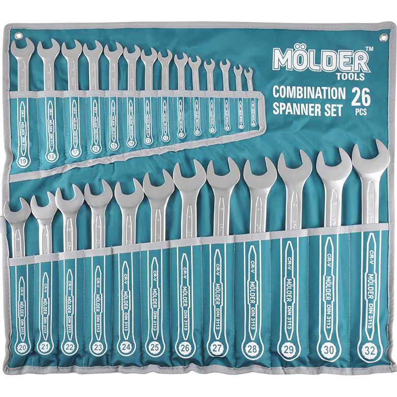 Набор ключей MOLDER CR-V 6-32 мм 26 шт (MT58126)