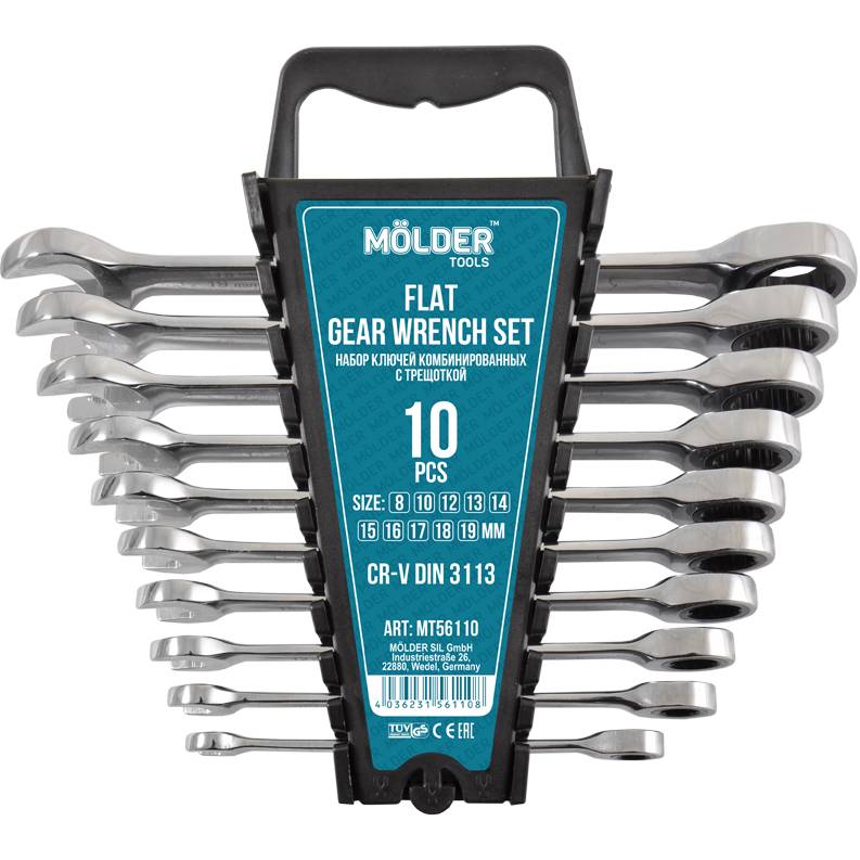 Набор ключей MOLDER CR-V 5/10 10шт (MT56110)