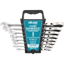 Набор ключей с трещоткой и карданом MOLDER CR-V 8шт MT57108