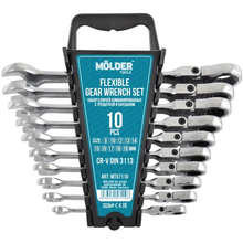 Набор ключей с трещоткой и карданом MOLDER CR-V 10шт MT57110