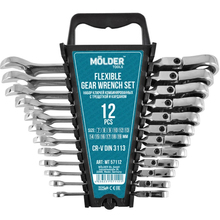Набор ключей с трещоткой и карданом MOLDER CR-V 12 шт (MT57112)
