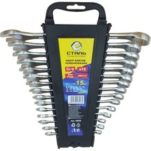 Набір ключів СТАЛЬ CRV 15 шт (48008)