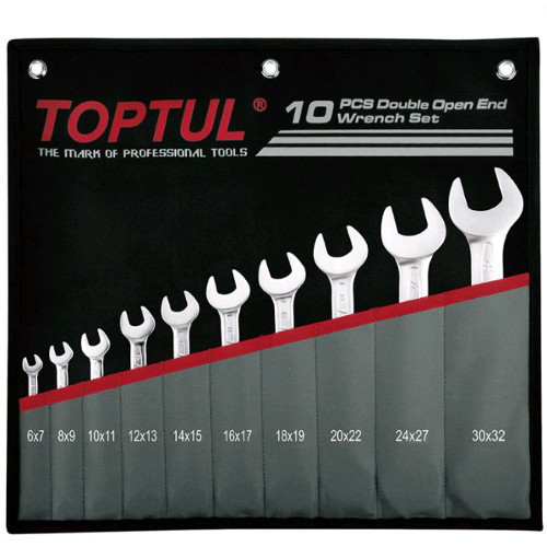 

Набор ключей TOPTUL 10 шт 6-32 (GPCJ1001), Набор рожковых ключей 10 шт. 6-32